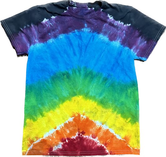 Rainbow Arrow Tie Dye Short Sleeve Shirt